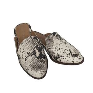 Madden Girl Snakeskin 7M Slide slip-on Flat See Small Damage Photo Chopstick